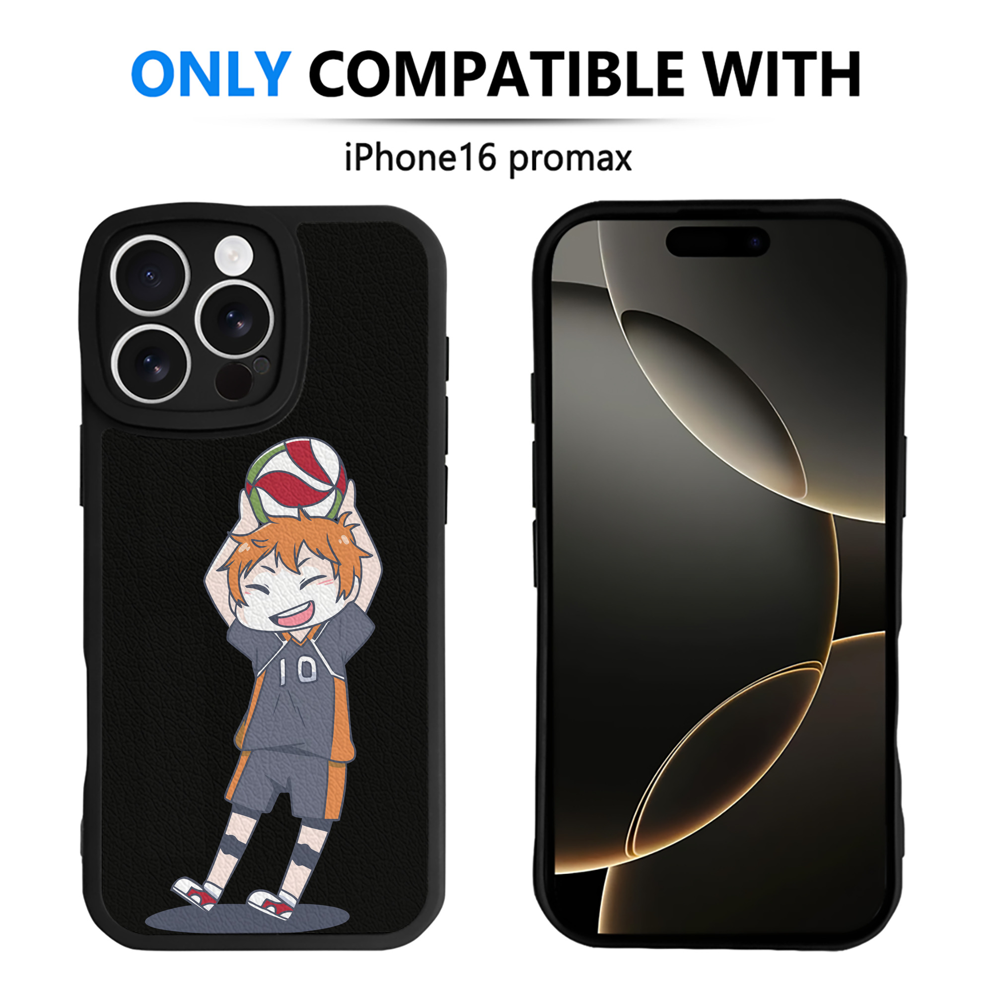 （画像用） ハイキュー!! Haikyu!! 【iPhone 16シリーズ対応】シリコンスマホケース（レザー調） 材質：シリコン